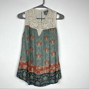 ANTHROPOLOGIE MAEVE LACED ELEANOR BLOUSE